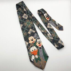Vintage Disney Mickey Unlimited Men's Tie Multicolor Mickey Donald Goofy